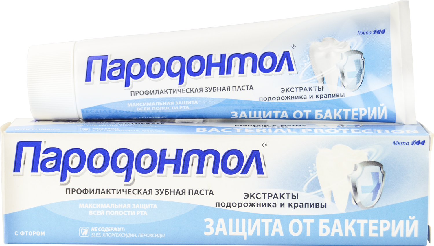 Зубная паста "Пародонтол" ("Parodontol") защита от бактерий 124 гр.