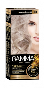 Стойкая крем-краска для волос GAMMA  тон 9.0 Сияющий Блонд