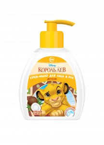 Крем-мыло для лица и рук детское "Disney.Король Лев" спелый кокос