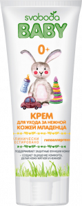 Крем для ухода за нежной кожей младенца SVOBODA Baby 0+