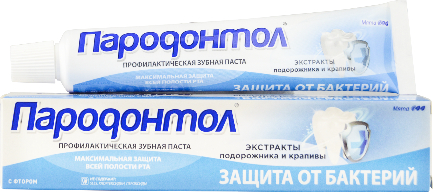 Зубная паста "Пародонтол" ("Parodontol") защита от бактерий 63 гр.