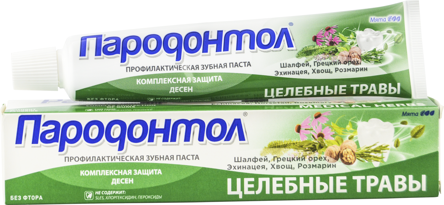 Зубная паста "Пародонтол" ("Parodontol") целебные травы 63 гр.