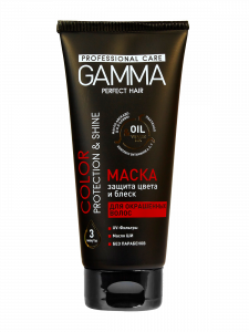 Маска для окрашенных волос GAMMA Perfect Hair защита цвета и блеск