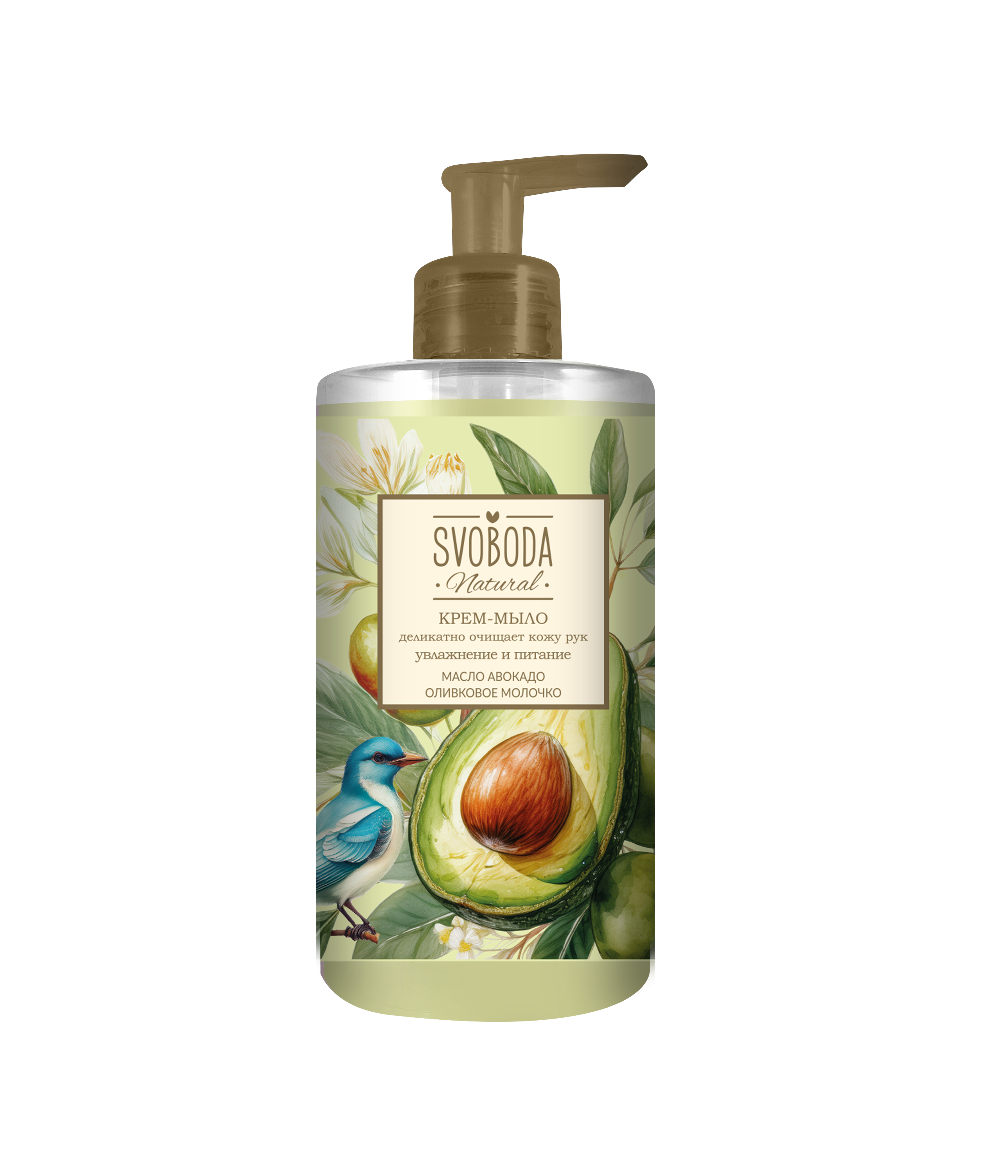 Жидкое крем-мыло SVOBODA Олива и авокадо
