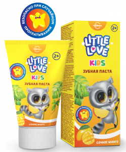 Детская зубная паста Little Love сочное манго 2+