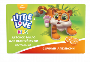 Детское мыло для нежной кожи Little Love сочный апельсин