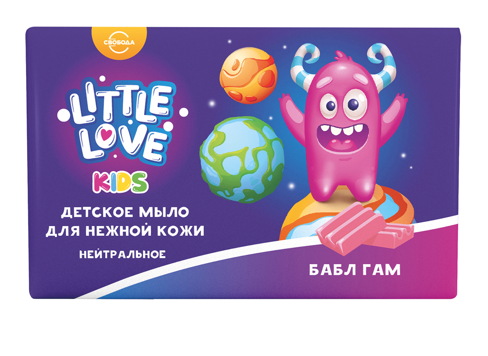 Детское мыло для нежной кожи Little Love бабл гам