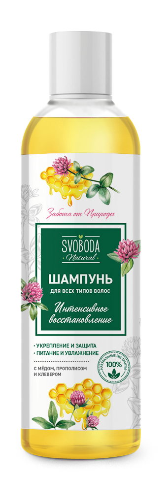 Подарочный набор SVOBODA NATURAL "ИНТЕНСИВНОЕ ВОССТАНОВЛЕНИЕ" (Шампунь + бальзам)