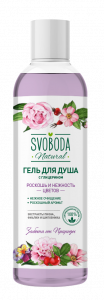 Подарочный набор SVOBODA NATURAL "РОСКОШЬ И НЕЖНОСТЬ ЦВЕТОВ" (Гель для душа + крем для тела)