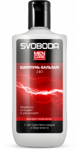 Подарочный набор SVOBODA MEN CARE (шампунь-бальзам для волос, гель для душа)