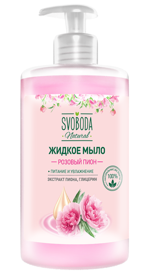 Жидкое мыло SVOBODA Розовый пион